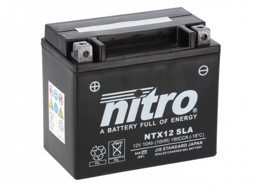 Batterie PIAGGIO/VESPA gts125 Bj 2012 Nitro ytx12-bs Gel 